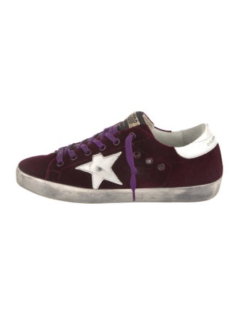 Golden Goose Velvet Printed Sneakers