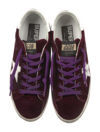 Golden Goose Velvet Printed Sneakers