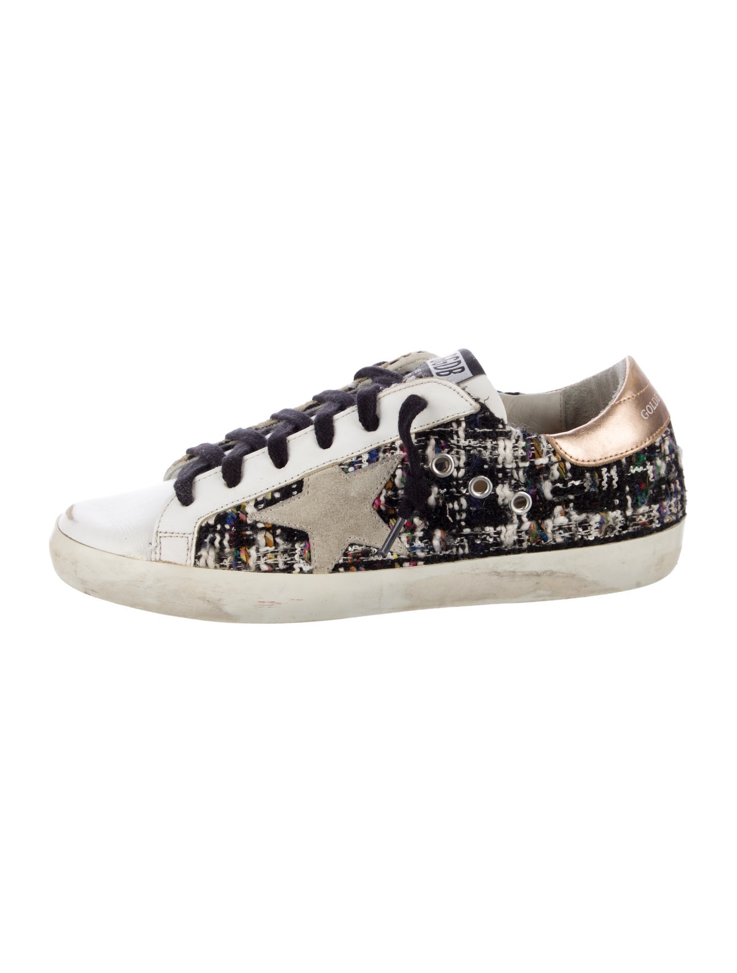 Golden Goose Tweed Tweed Pattern Sneakers