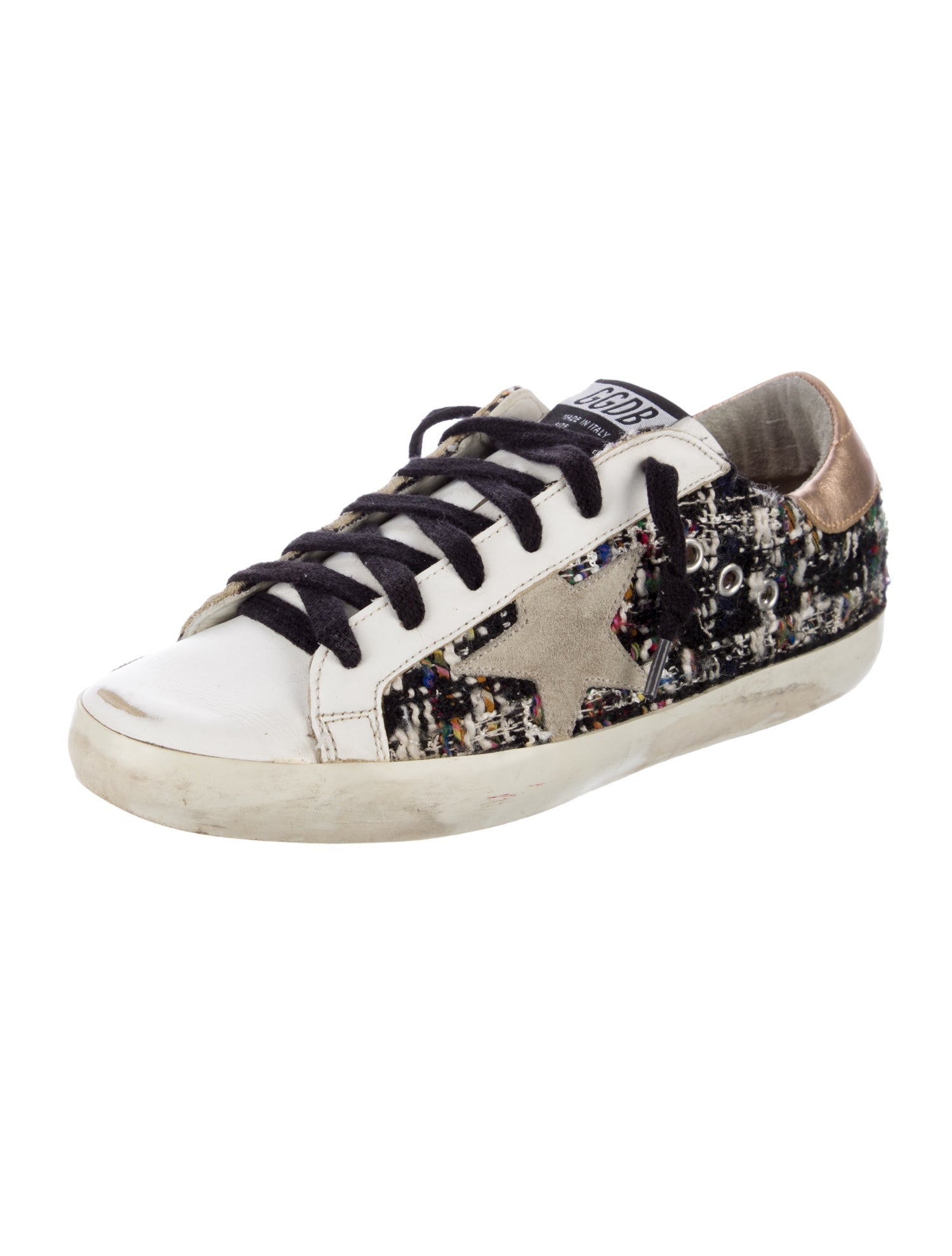 Golden Goose Tweed Tweed Pattern Sneakers