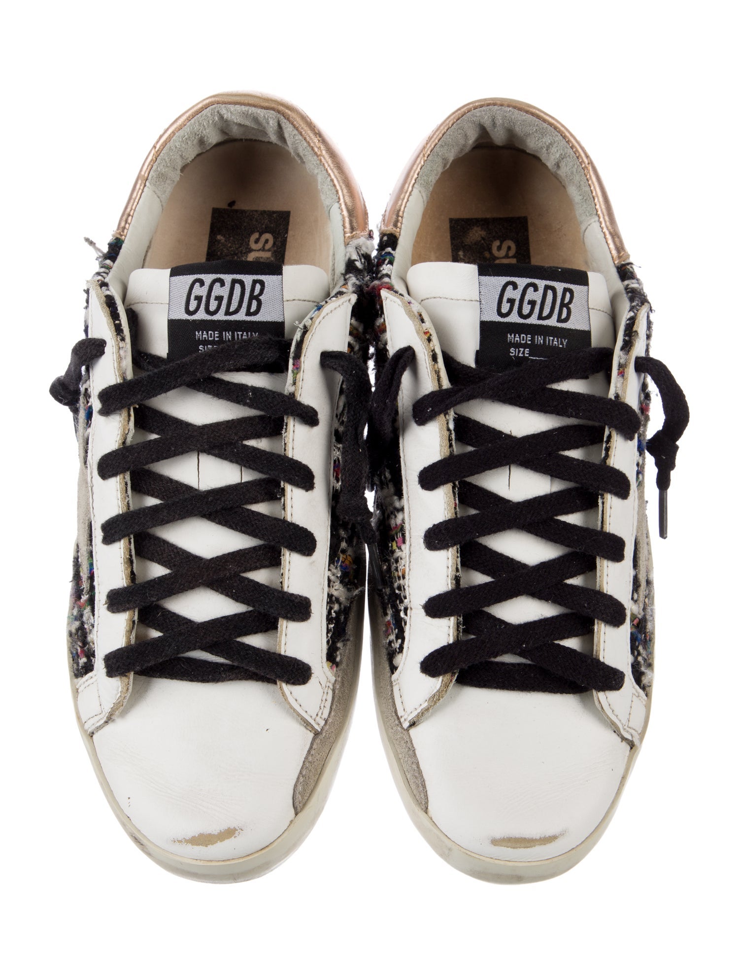 Golden Goose Tweed Tweed Pattern Sneakers