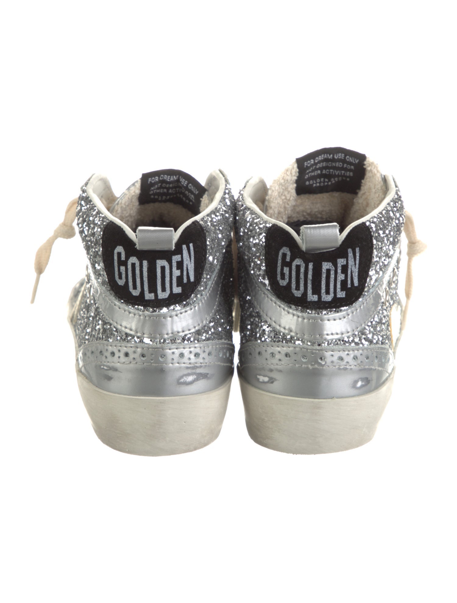 Golden Goose Glitter Colorblock Pattern Sneakers