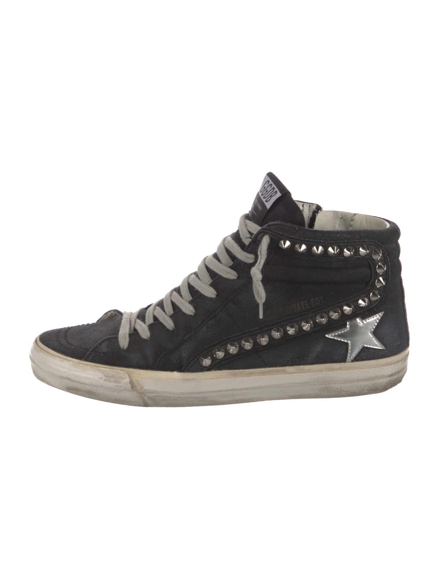 Golden Goose Spike Accents Leather Sneakers