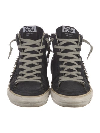 Golden Goose Spike Accents Leather Sneakers
