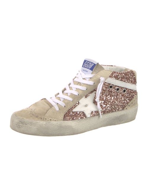 Golden Goose Suede Colorblock Pattern Sneakers