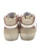 Golden Goose Suede Colorblock Pattern Sneakers