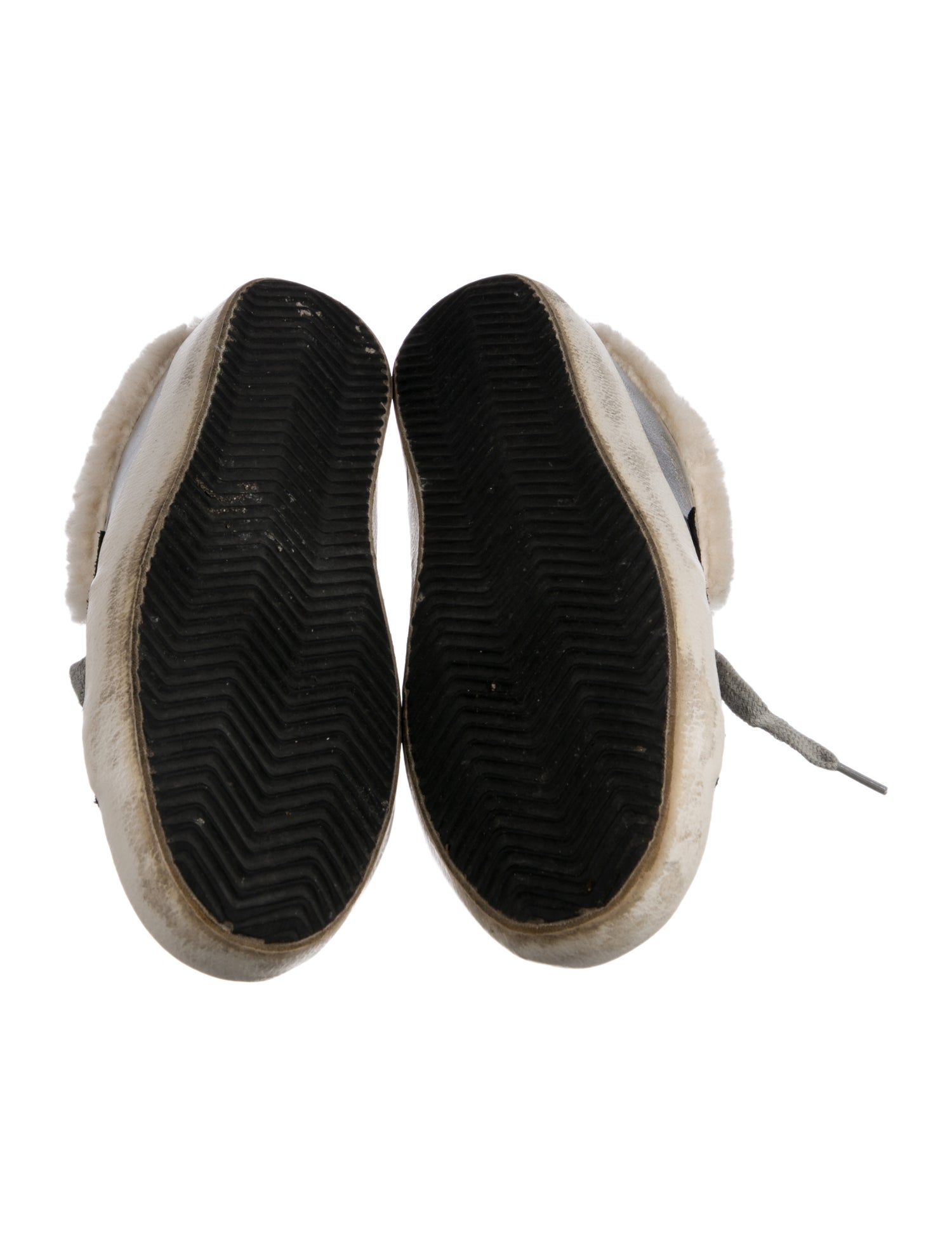 Golden Goose Leather Colorblock Pattern Mules