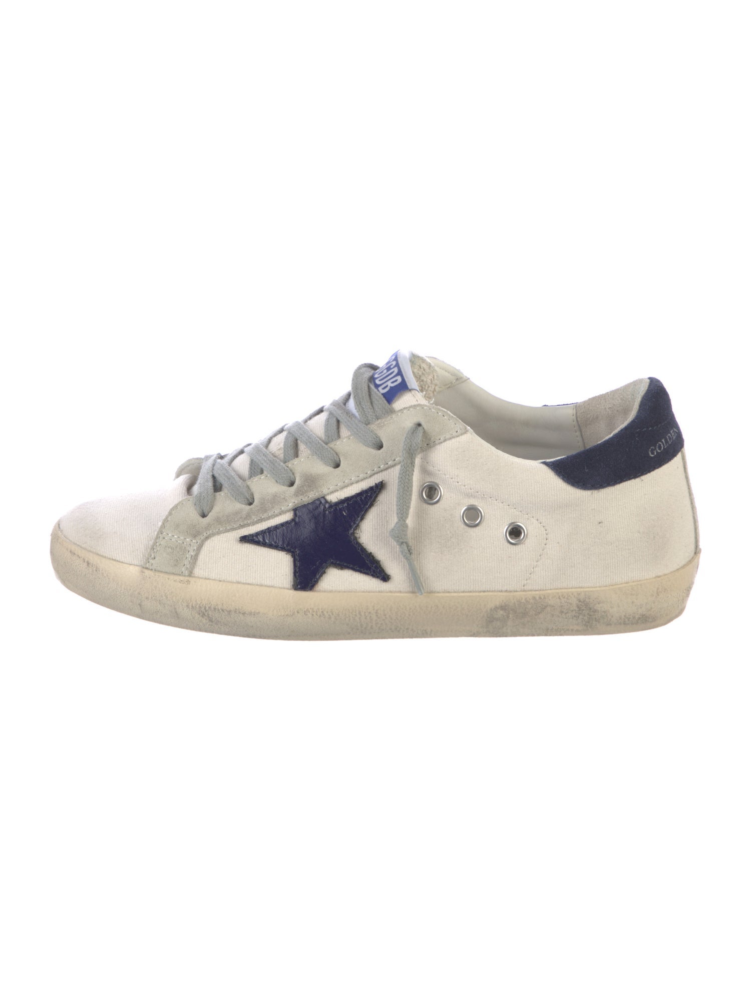 Golden Goose Canvas Colorblock Pattern Sneakers