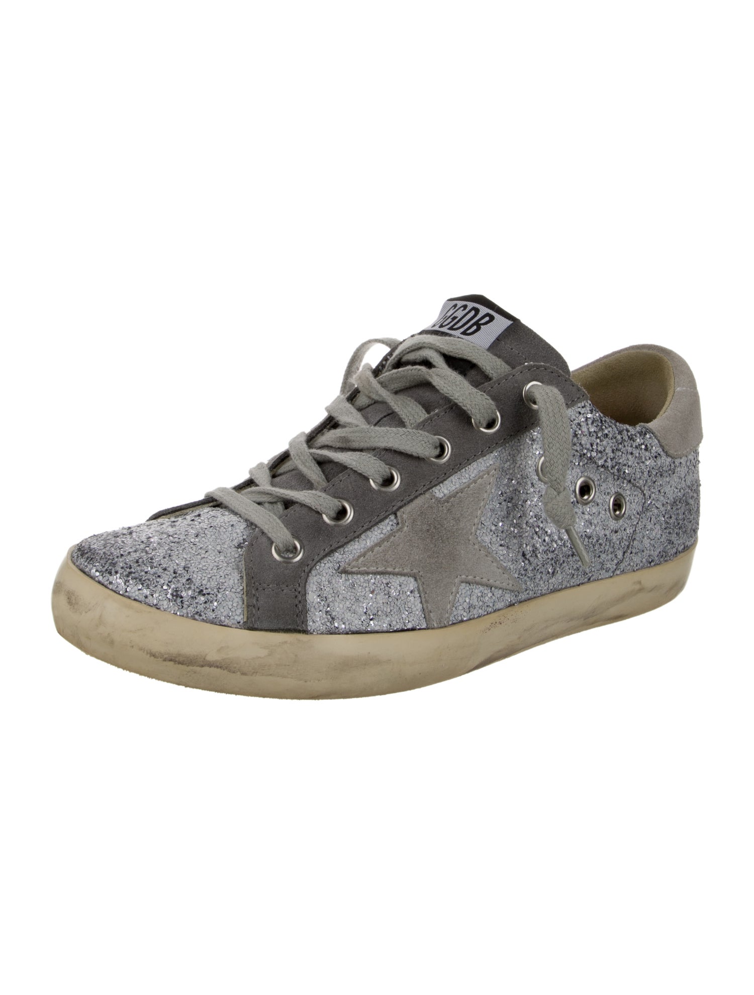 Golden Goose Glitter Printed Sneakers