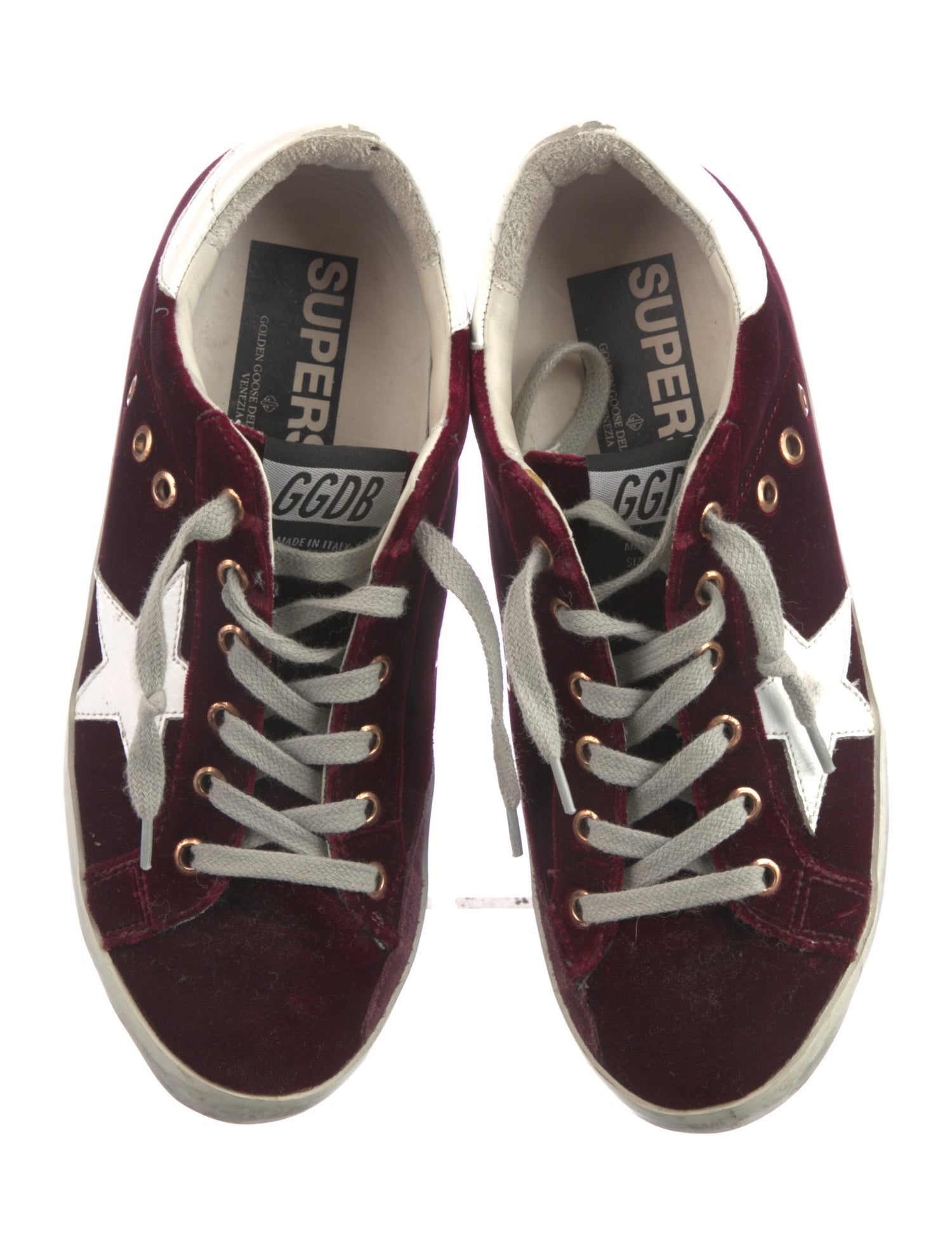 Golden Goose Velvet Printed Sneakers