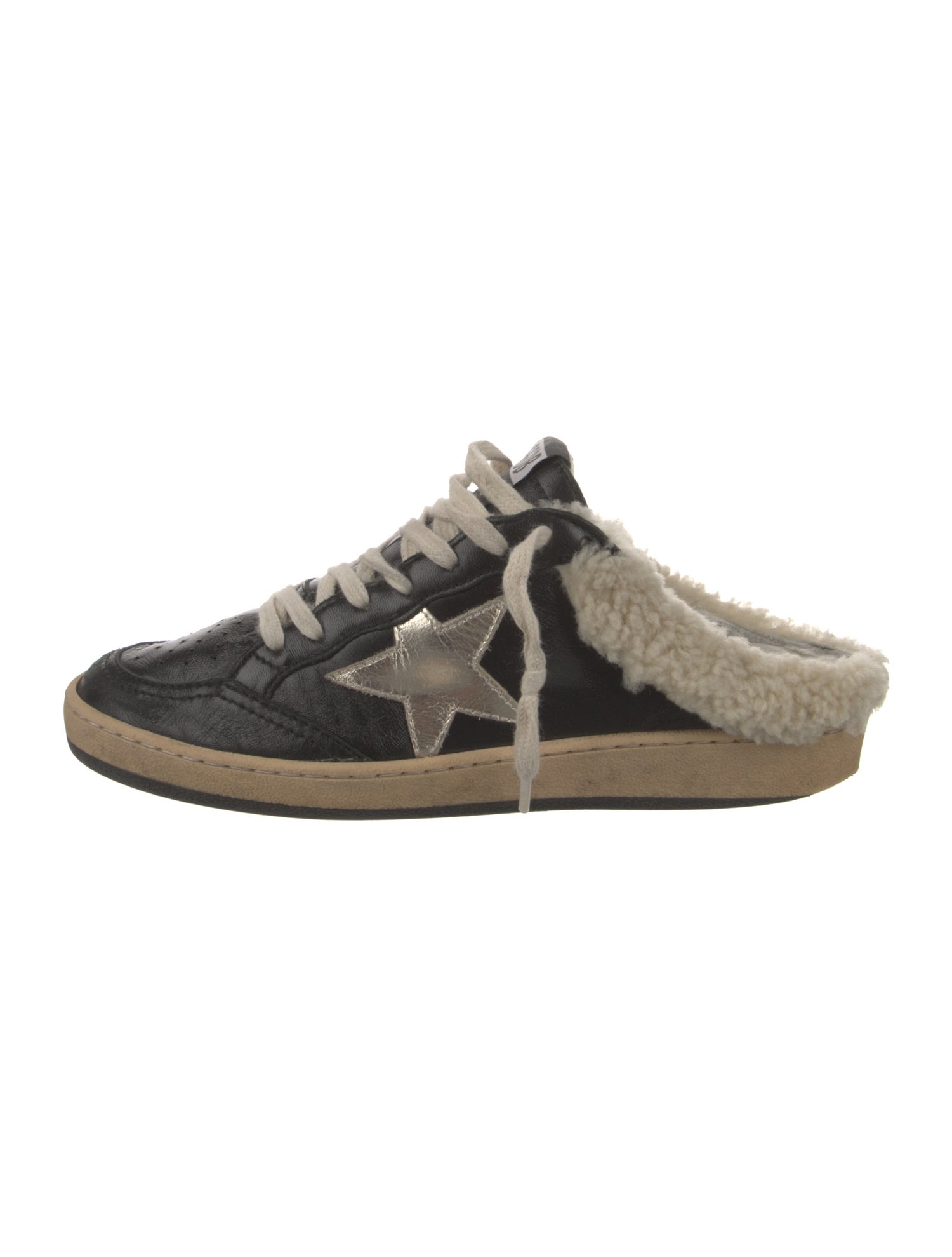 Golden Goose Leather Distressed Accents Sneakers