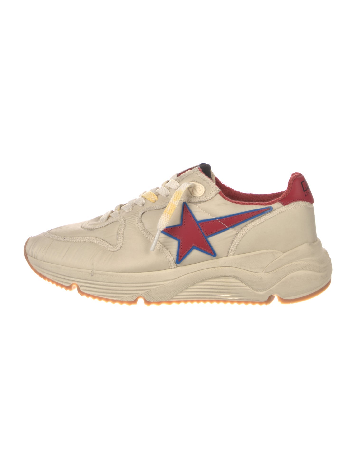Golden Goose Leather Printed Athletic Sneakers