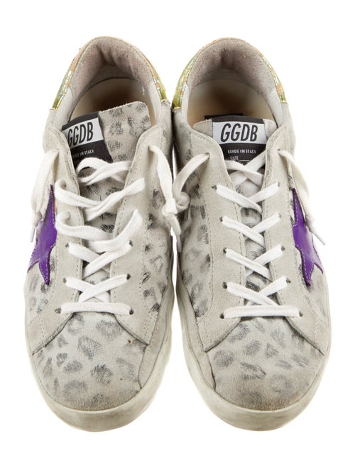 Golden Goose Suede Animal Print Sneakers