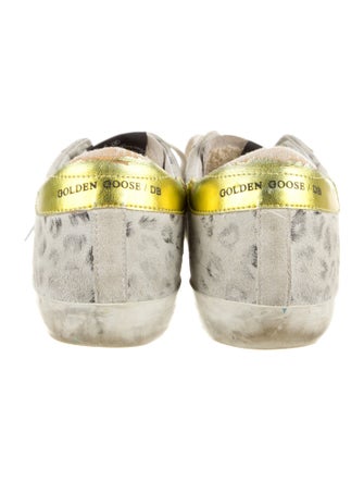 Golden Goose Suede Animal Print Sneakers