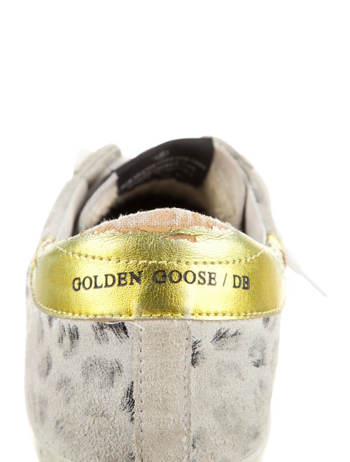 Golden Goose Suede Animal Print Sneakers