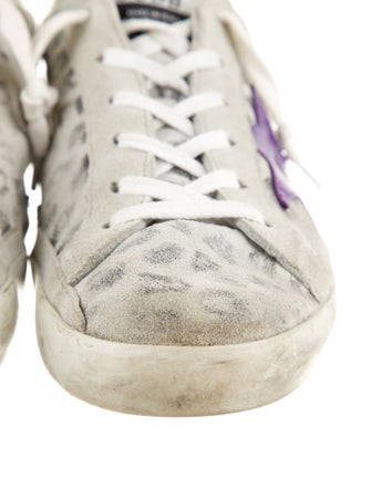 Golden Goose Suede Animal Print Sneakers