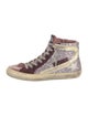Golden Goose Glitter Printed Sneakers