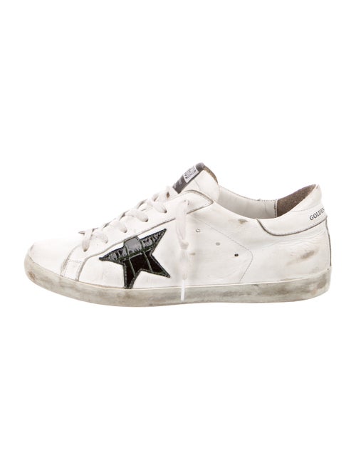 Golden Goose Leather Distressed Accents Sneakers