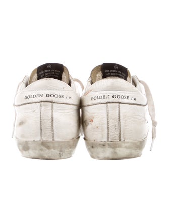 Golden Goose Leather Distressed Accents Sneakers
