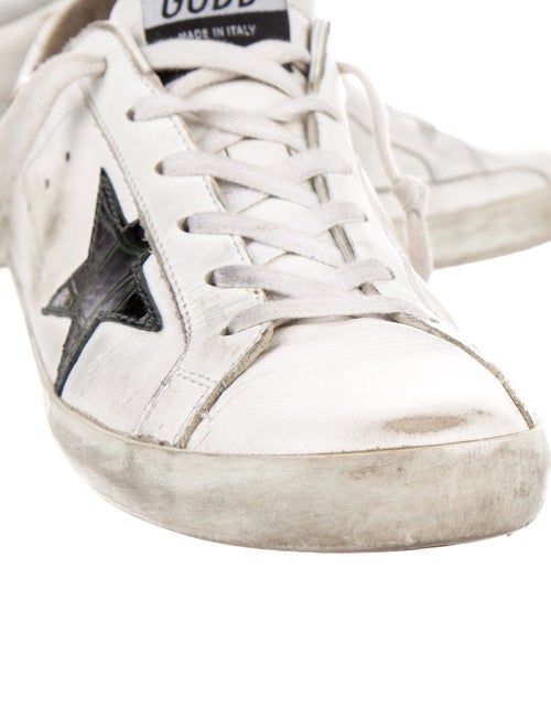 Golden Goose Leather Distressed Accents Sneakers