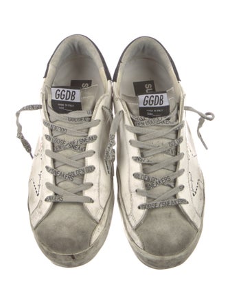 Golden Goose Leather Distressed Accents Sneakers