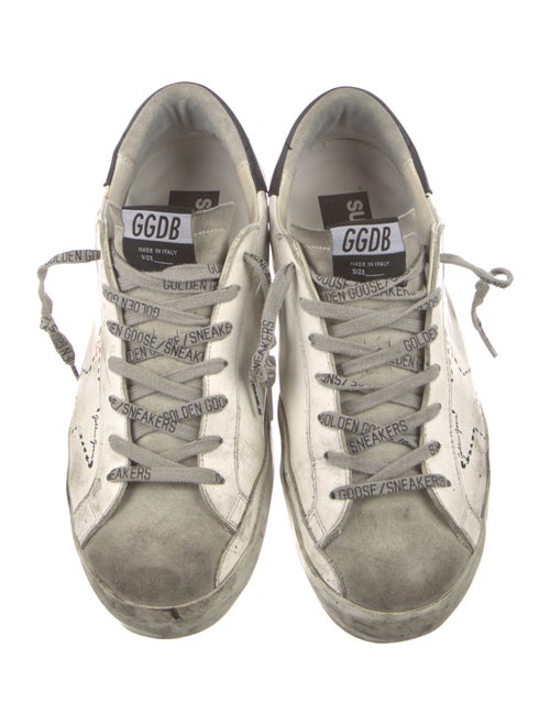 Golden Goose Leather Distressed Accents Sneakers