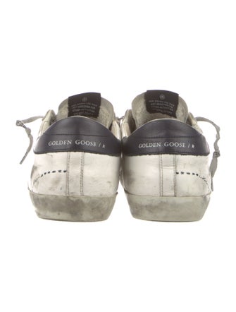 Golden Goose Leather Distressed Accents Sneakers