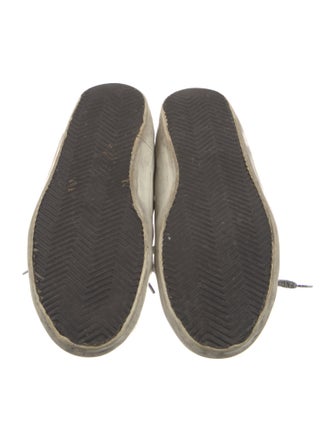 Golden Goose Leather Distressed Accents Sneakers