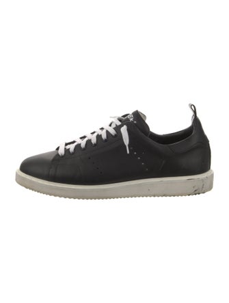 Golden Goose Leather Printed Sneakers