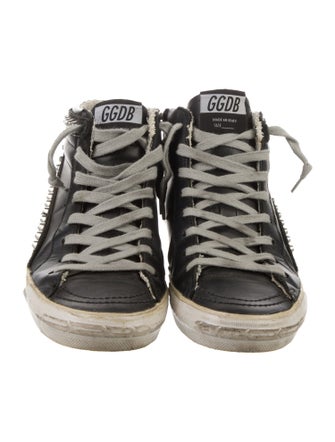 Golden Goose Leather Distressed Accents Sneakers