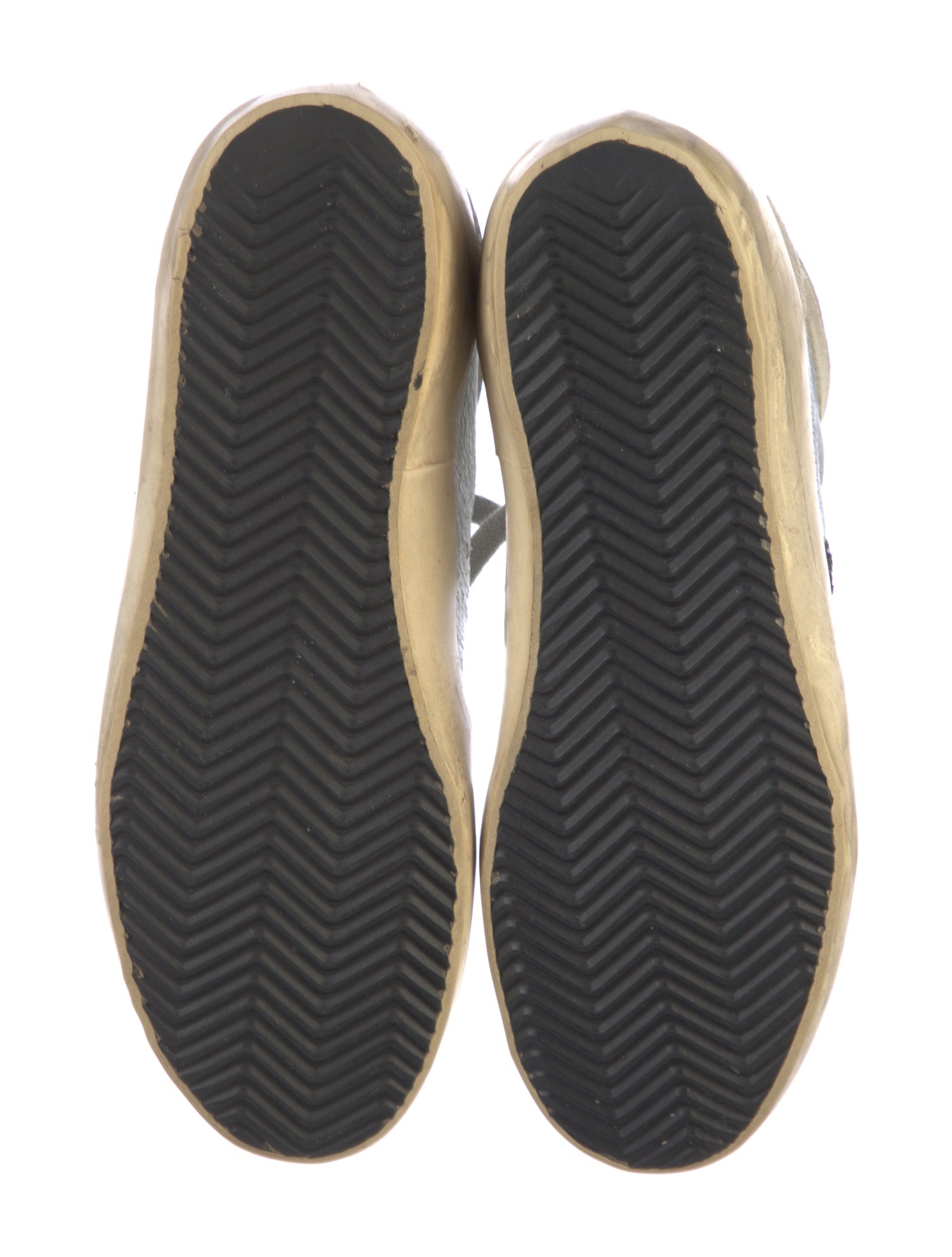 Golden Goose Leather Printed Sneakers