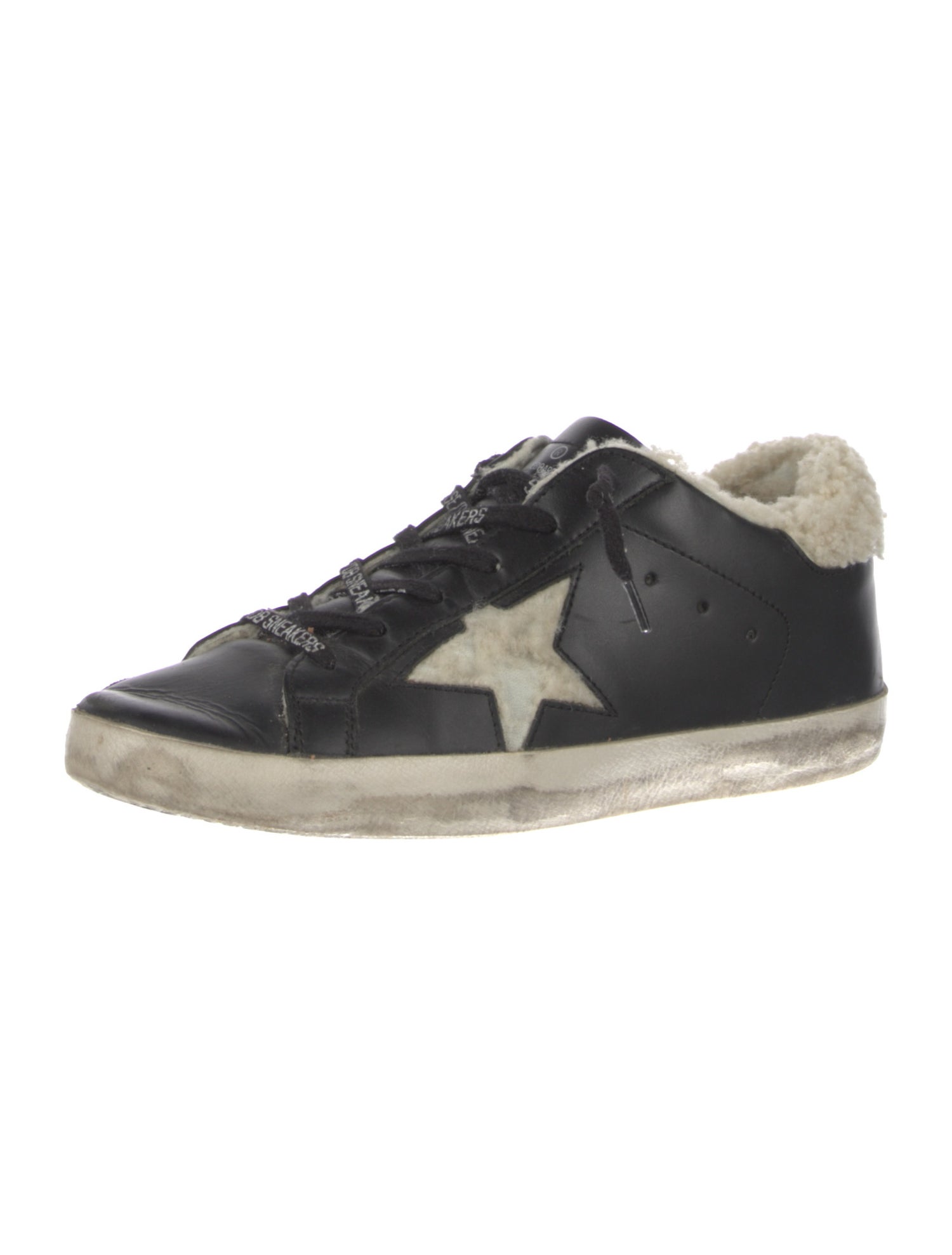 Golden Goose Leather Distressed Accents Sneakers