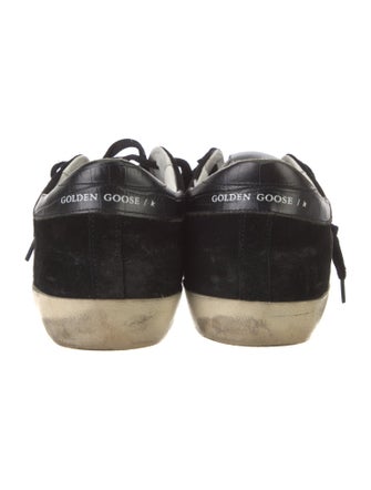 Golden Goose Suede Glitter Accents Sneakers