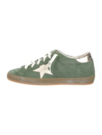 Golden Goose Suede Graphic Print Sneakers