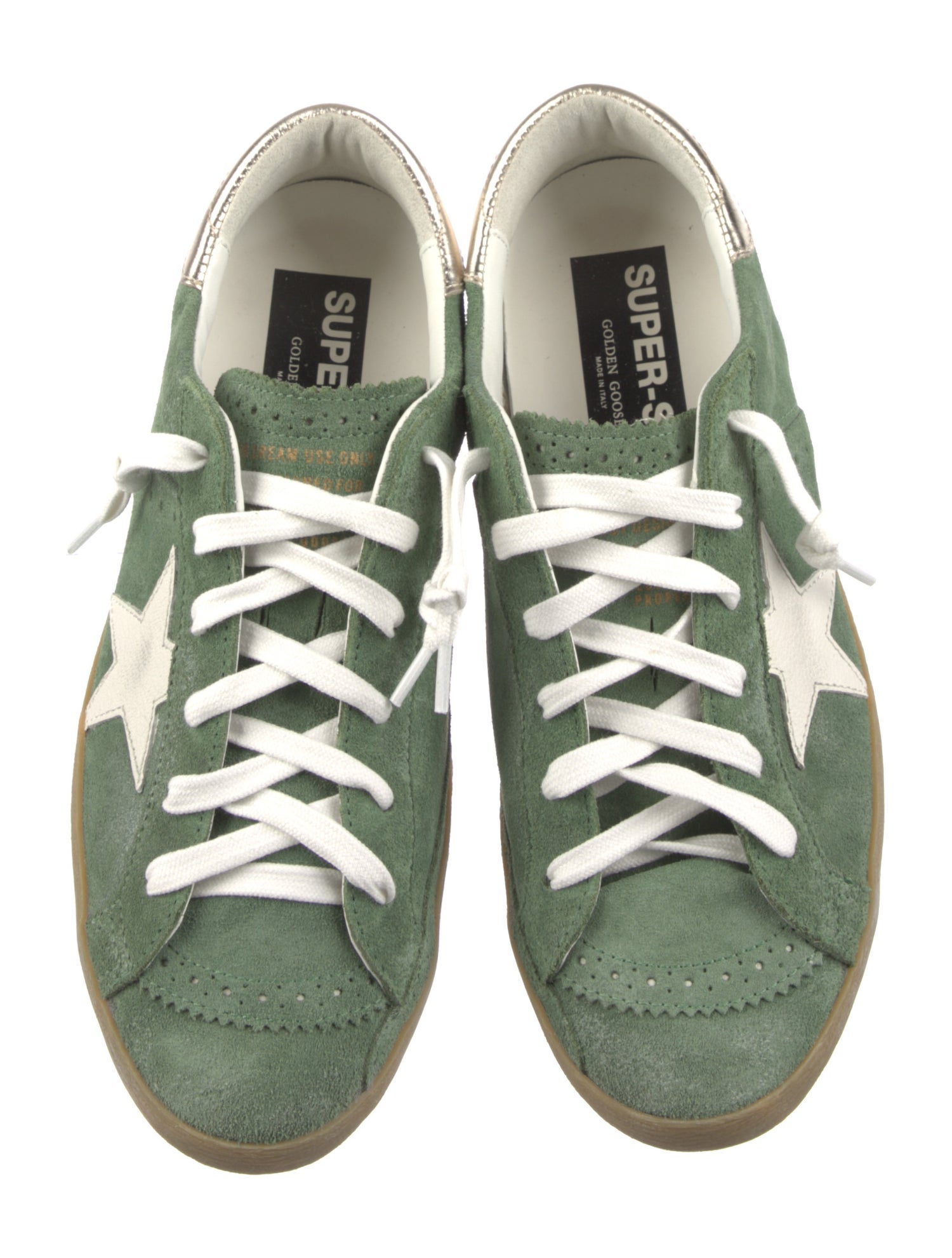 Golden Goose Suede Graphic Print Sneakers