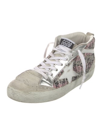 Golden Goose Tweed Printed Sneakers