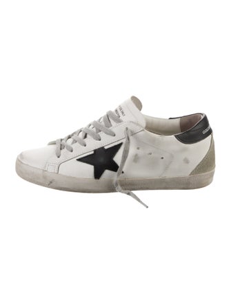 Golden Goose Leather Distressed Accents Sneakers