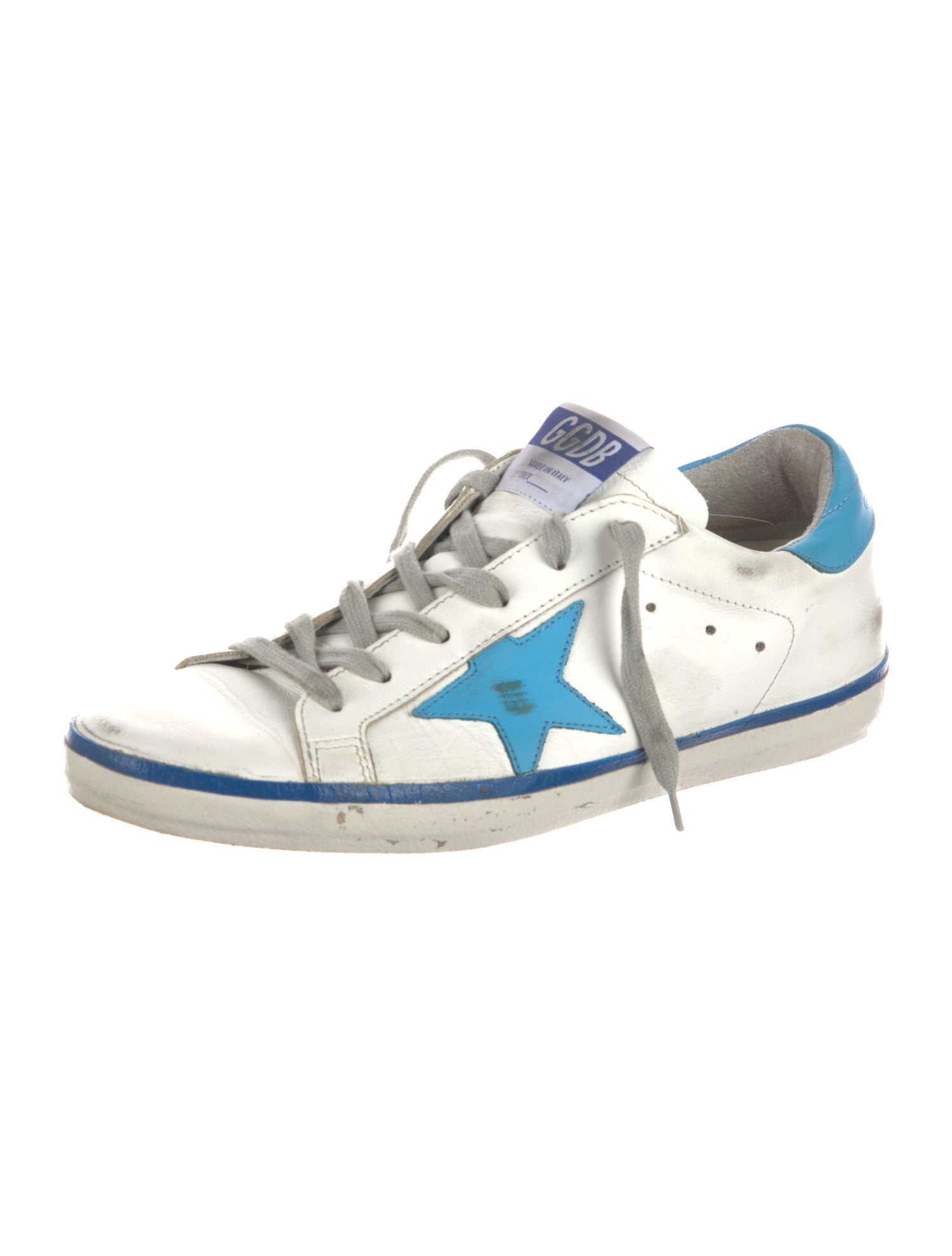 Golden Goose Leather Distressed Accents Sneakers