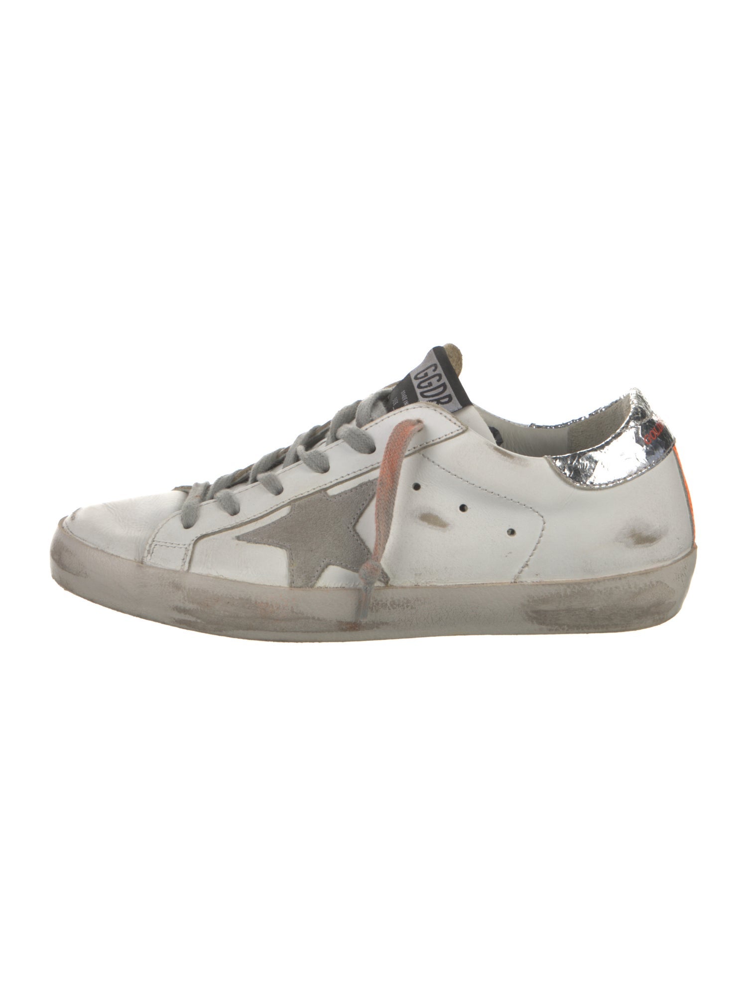 Golden Goose Leather Printed Sneakers