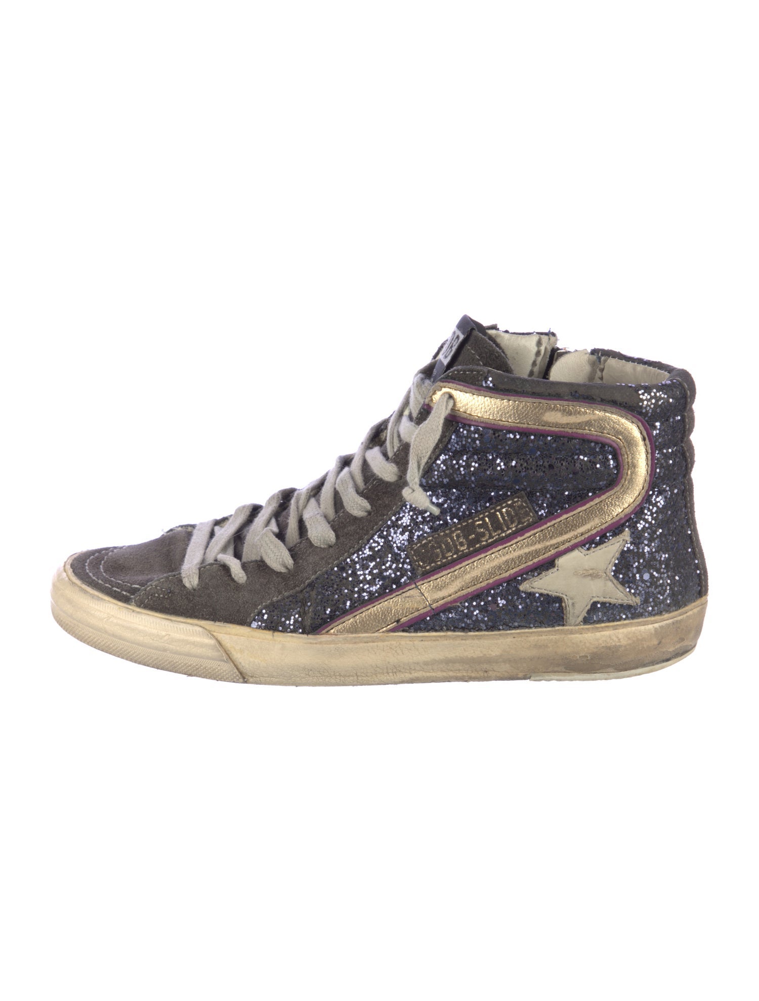 Golden Goose Suede Printed Sneakers