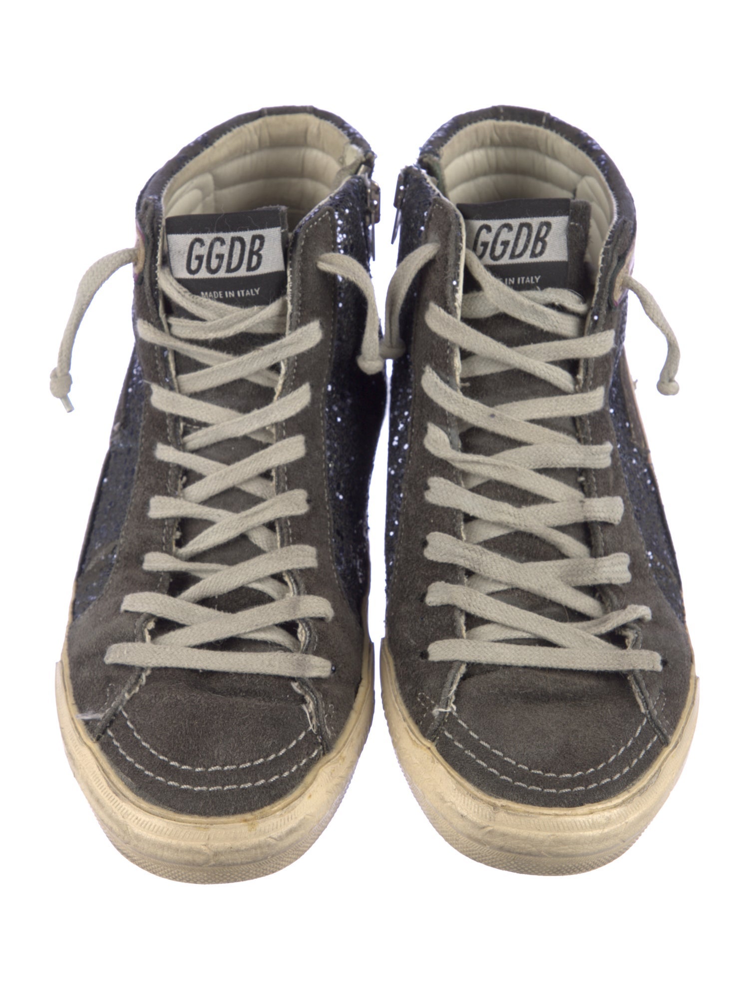 Golden Goose Suede Printed Sneakers