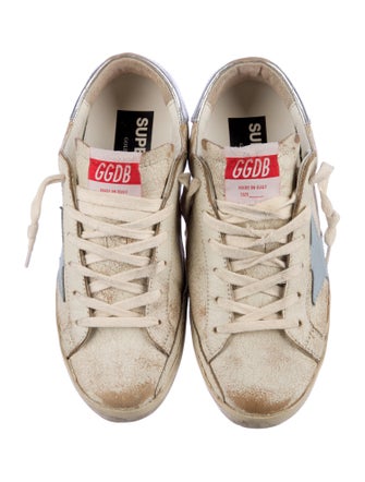 Golden Goose Leather Distressed Accents Sneakers