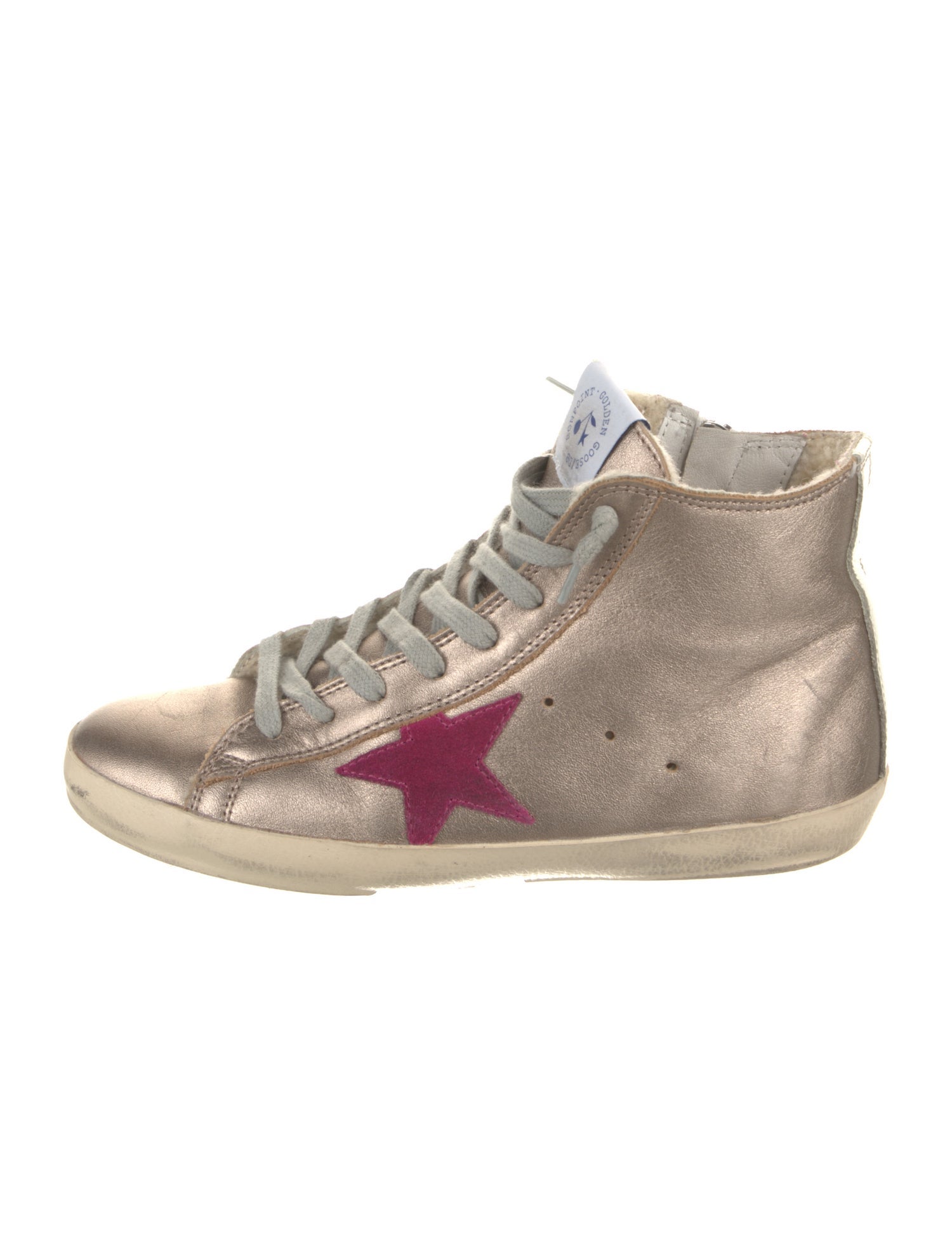 Golden Goose Leather Distressed Accents Sneakers