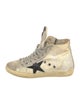 Golden Goose Glitter Colorblock Pattern Sneakers