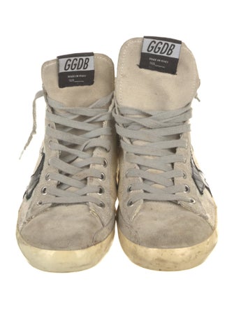Golden Goose Glitter Colorblock Pattern Sneakers
