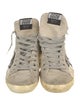 Golden Goose Glitter Colorblock Pattern Sneakers