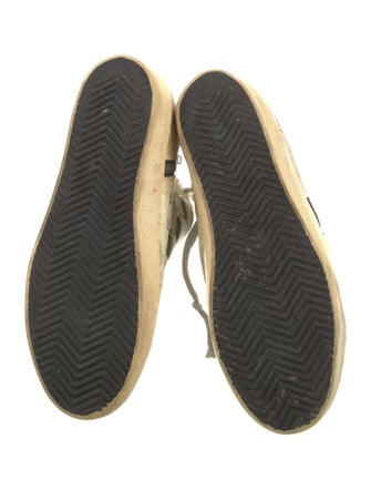 Golden Goose Glitter Colorblock Pattern Sneakers