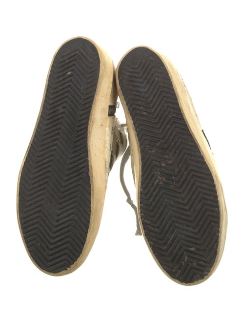 Golden Goose Glitter Colorblock Pattern Sneakers