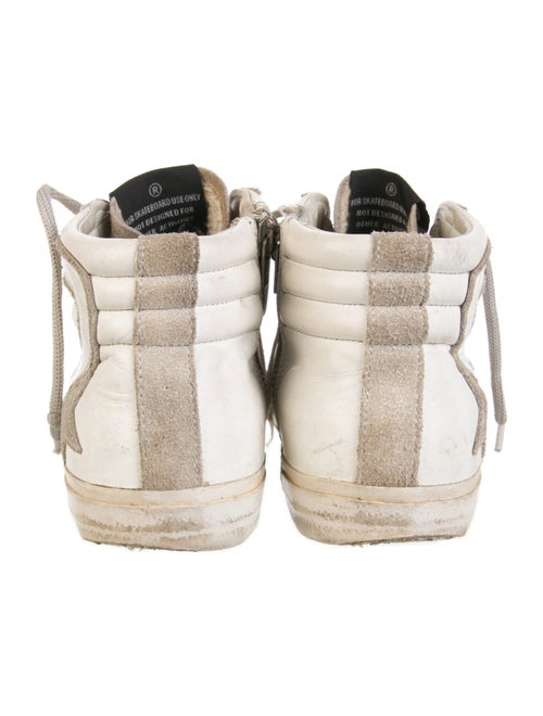 Golden Goose Leather Colorblock Pattern Sneakers