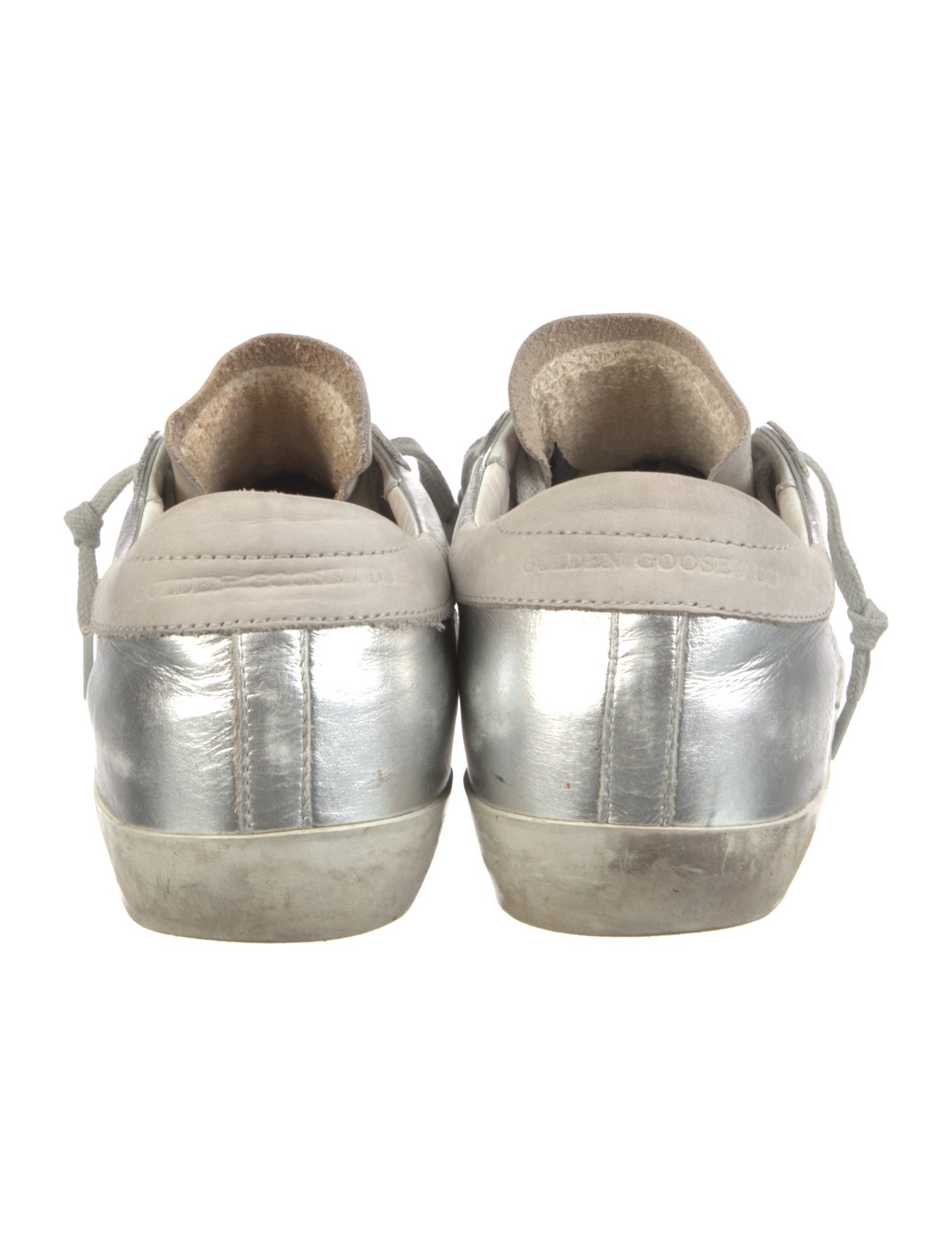 Golden Goose Leather Colorblock Pattern Sneakers